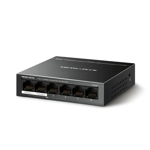 Коммутатор/ 6-Port 10/100 Mbps Desktop Switch with 4-Port PoE+ PORT: 4 фото 2