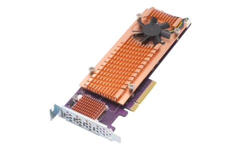 Плата расширения/ QNAP QM2-4S-240 Quad M.2 SATA SSD expansion card; su фото 1