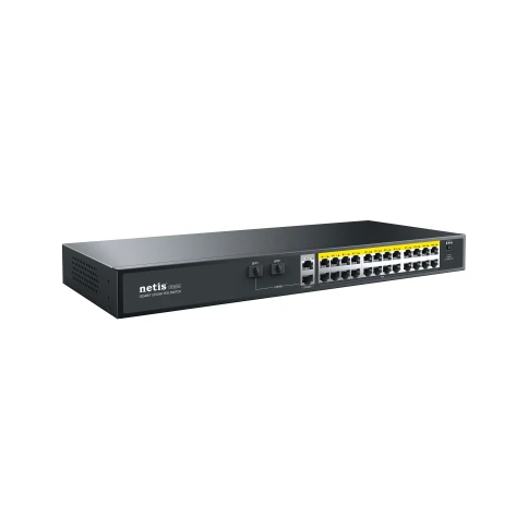 Коммутатор/ Коммутатор Netis P124GH (L2) 24x100Мбит/с 2x1Гбит/с 1xКомбо(1000BASE-T/SFP) 1SFP 24PoE... фото 4