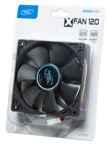 Вентилятор для корпуса Deepcool XFan 120 120х120x25 черный 3-pin 4-pin... фото 2