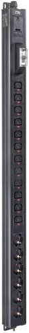 ITK BASE PDU PV1111 23U 1ф 16А 6SCHUKO 12C13 3м IEC60309 фото 1