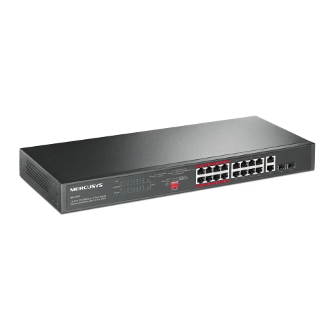 Коммутатор/ 16-Port 10/100Mbps + 2-Port Gigabit Rackmount Switch with 16-Port... фото 2