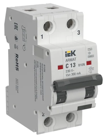 ARMAT АВДТ B10N 2P C13 300мА тип A IEK фото 1