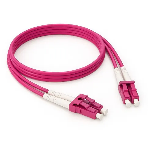 Патч-корд ADVANT ADVOM4-PCD015-LCLC-UU-LM, Duplex, тип волокна: OM4. Разъемы: LC/UPC-LC/UPC. Длина: 1,5, оболочка: LSZH, диаметр кабеля: 3.0 фото 1