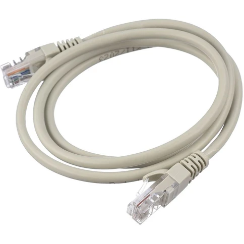 Патч-корд/ Патч-корд GoPower RJ-45 (m)-RJ-45 (m) 1.0м кат.5е ПВХ 26AWG CCA серый в пакете (1/100) фото 1