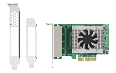 Сетевая карта/ QNAP QXG-2G4T-I225 4-port 2.5 GbE network expansion car фото 2