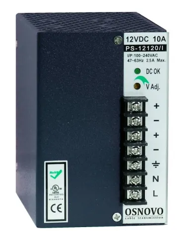 Блок питания/ OSNOVO Промышленный блок питания. DC12V, 10A (120W). Диа фото 1