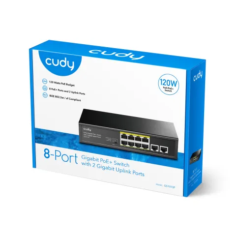 Коммутатор/ 8 RJ-45 10/100/1000M PSE ports +2 RJ45 10/100/1000  Uplink фото 4