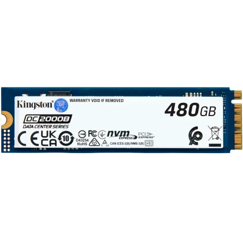 Твердотельный накопитель/ Kingston SSD DC2000B 480GB, M.2 22x80mm, NVM фото 1