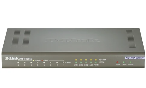 Шлюз VoIP/ 8-ports FXS RJ-11, 1-port 10/100/1000BASE-TX Gigabit Ethern фото 1