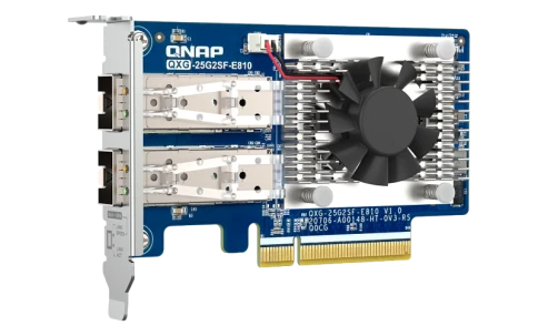 Сетевая карта/ QNAP QXG-25G2SF-E810 Dual Port 25Gbps/10Gbps SFP28 PCIe фото 4
