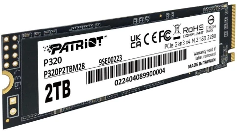 Твердотельный накопитель Patriot PCIe 3.0 x4 2TB P320P2TBM28 P320 M.2... фото 3