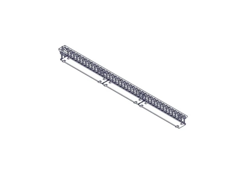 Systeme Electric vertical cable manager, Excelente series, plastic fin фото 8