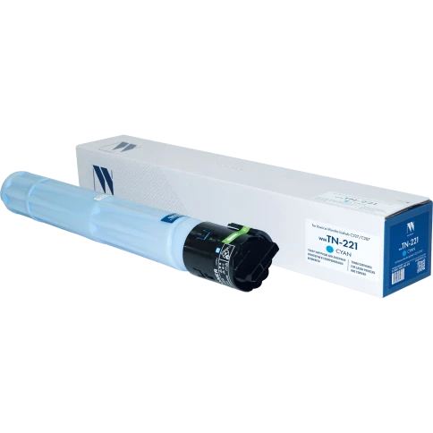 Тонер-картридж NVP NV-TN-221 Cyan для Konica Minolta bizhub C227/C2 фото 1