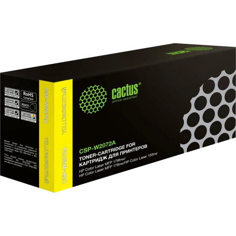 Картридж лазерный Cactus CSP-W2072A желтый (700стр.) для HP Color L фото 1