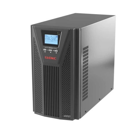 Онлайн ИБП ДКС серии Small Tower, 3000 ВА/2700 Вт, 1/1, 4xSchuko, EPO, USB, RS-232, RJ45, 8x7Ач фото 1
