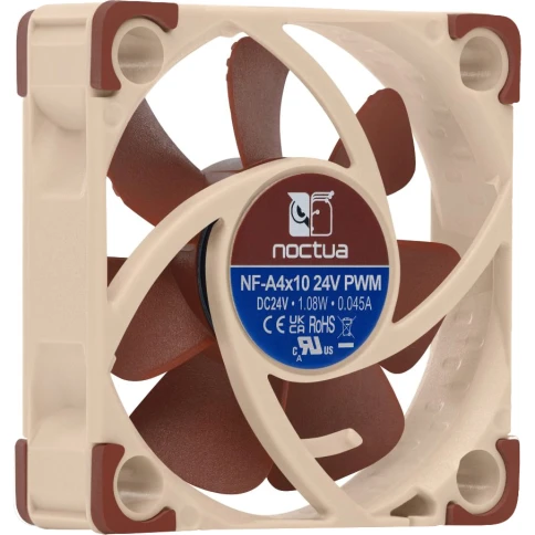 Кулер для корпуса/ Case Cooler Noctua NF-A4x10 24V PWM (40x40x10mm,... фото 2