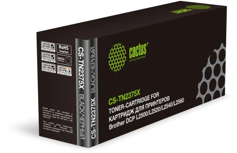 Картридж лазерный Cactus CS-TN2375X TN-2375 черный (5200стр.) для B фото 1