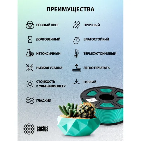 Cactus CS-3D-PETG-1KG-DKGN фото 3