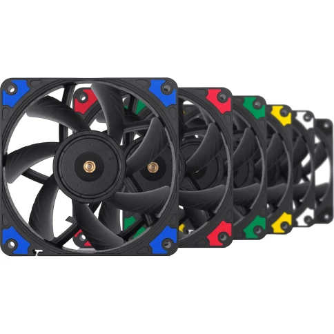 Кулер для корпуса/ Case Cooler Noctua NF-A12x15 PWM chromax.black.swap (120x120x15mm,... фото 4