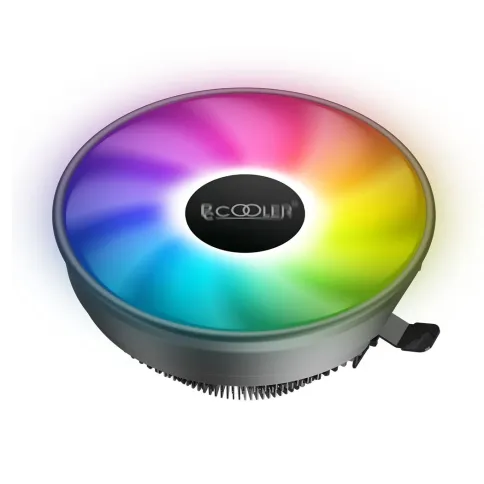 Кулер для процессора/ CPU Cooler PCCooler E126M PRO (92W, 4-pin PWM, 70mm, Al/Cu, -mm, FRGB, 1x120mm, 65.46CFM, 29.8dBA, 1600RPM, S: 1700/1200/115X, AM5/AM4, black) фото 1