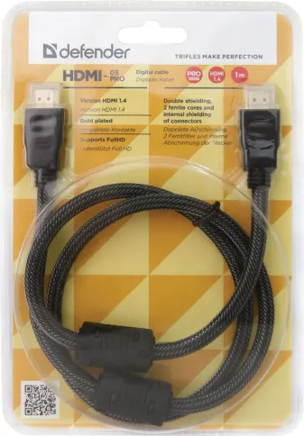 Defender HDMI (m) - HDMI (m) 1м фото 3