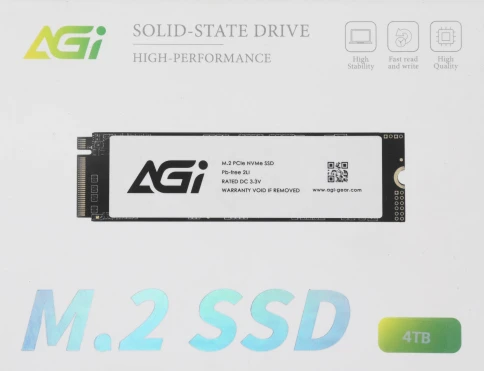 Твердотельный накопитель AGi PCIe 3.0 x4 4TB AGI4T0GIMAI298 AI298 M.2... фото 6