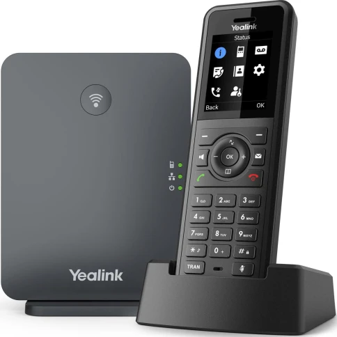 Телефон SIP Yealink W77P черный фото 1