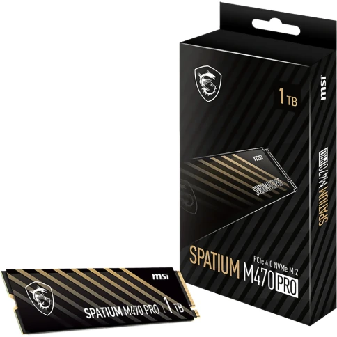 MSI SSD SPATIUM M470 Pro, 1000GB, M.2(22x80mm), NVMe, PCIe 4.0... фото 6