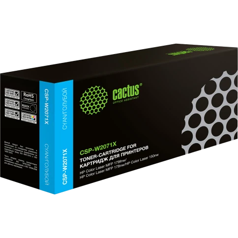 Картридж лазерный Cactus CSP-W2071X 117X голубой (1300стр.) для HP фото 1