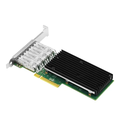 Сетевая карта/ PCIe x8 10G Quad Port Fiber Server Network Card фото 4