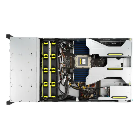 Серверная платформа/ ASUS RS521A-E12-RS24U, 2U, 1xSP5 (LGA 6096) 360W, 24x DDR5 6400, 24x 2.5'' (16 NVME+8 SAS/SATA) + 2x SATA rear, 2x M.2 22110 NVME, Up to 5 PCIe Gen5  + 1x OCP 3.0 x16, 1 x 2-Port 1GbE LAN, up to 4 single-slot or 2 double-slo фото 9