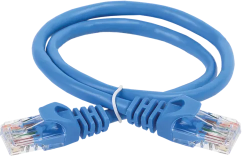ITK RJ45(m) - RJ45(m) Cat. 5e U/UTP LSZH 3м синий фото 1