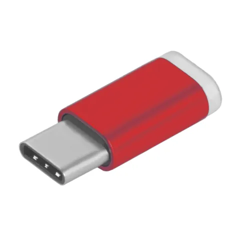 Greenconnect USB Type C на micro USB 2.0, M/F красный фото 1