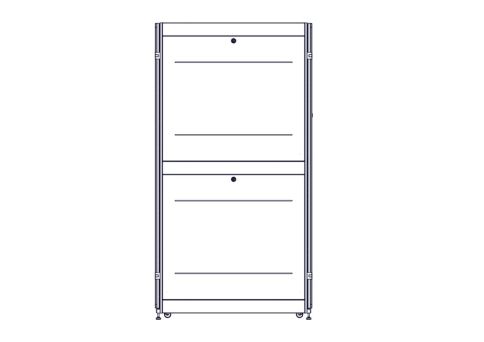 Шкаф Systeme Electric, серия Uniprom, 48U-750/1200, боковые панели 4шт фото 5