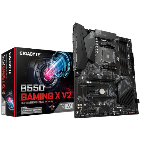 Материнская плата/ MB GIGABYTE AMD B550 sAM4, 4xDDR4(128GB), DVI-D/HDM фото 1