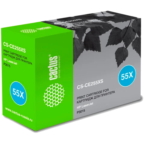 -/ Картридж лазерный Cactus CS-CE255XS CE255X черный (12500стр.) для HP... фото 1
