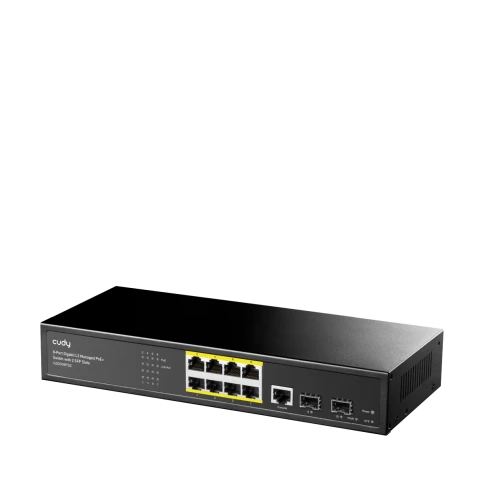 Коммутатор/ 8-Port Layer 2 Managed Gigabit PoE+ Switch with 2... фото 2