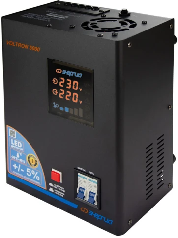 Стабилизатор  VOLTRON - 5 000  ЭНЕРГИЯ Voltron (5%)/ Stabilizer VOLTRO фото 6