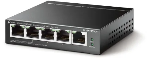 Коммутатор/ 5-port 10/100 Mbps unmanaged switch with 4 PoE ports, meta фото 2