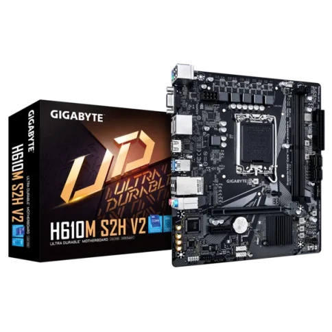 Материнская плата/ MB GIGABYTE INTEL H610 s1700, 2xDDR5(64GB), D-SUB/H фото 1
