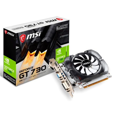 Видеокарта/ VGA MSI NVIDIA GeForce GT N730-2GD3V3 2GB, DDR3/128-bit, P фото 1