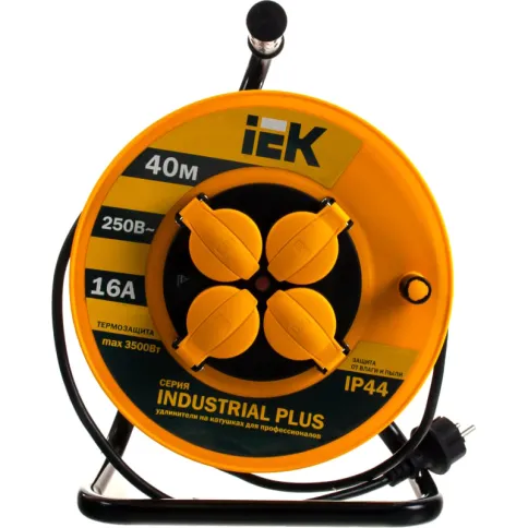 Катушка УК40 с т/з 4 места 2P+PE/40метров 3х1,5мм2 IP44 "Industrial pl фото 3