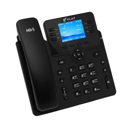 IP-телефон Flat-Phone B6: 6 SIP-аккаунтов, 2 порта 10/100/1000BASE-T ( фото 2