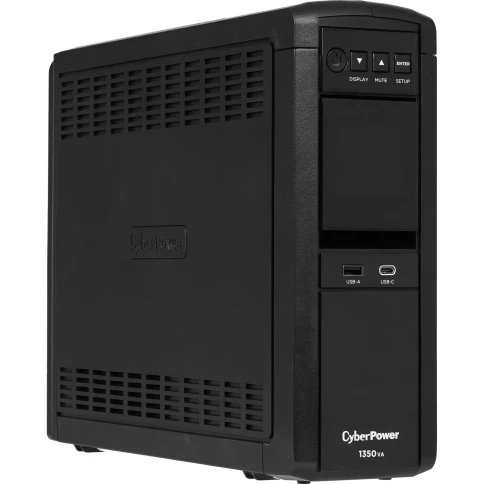 Источник бесперебойного питания/ UPS Line-Interactive CyberPower CP1350EPFCLCD 1350VA/810W USB/RS-232/RJ11/45/USB/SNMPslot  charger A/С (6 EURO), с чистым синусом при работе от АКБ фото 4