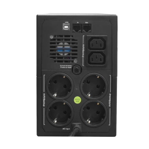 ИБП HIDEN EXPERT ULS1200C 1200ВА/720Вт/ Line-Iinteractive Tower UPS Schuko LCD фото 4