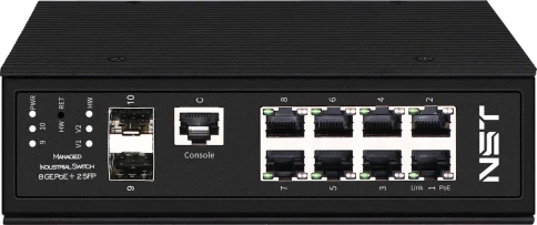 Промышленный управляемый (L2+) HiPoE коммутатор Gigabit Ethernet/ Пром фото 1