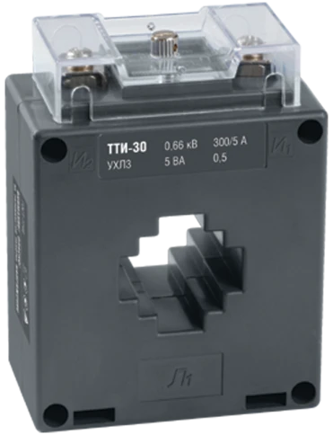Трансформатор тока ТТИ-30 200/5А 10ВА 0,5 IEK фото 1