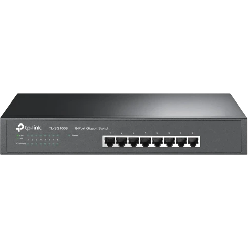 Сетевой коммутатор/ 8-port Gigabit Switch, 8 10/100/1000M RJ45 ports, 1U... фото 1