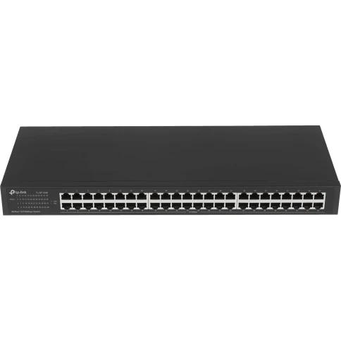Коммутатор/ 48-port 10/100M Switch, 48 10/100M RJ45 ports, 1U 19-inch rack-mountable steel case фото 2